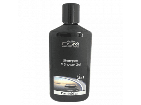 Șampon și gel de duș pentru bărbați cu caviar negru - Premium Men (400ml)